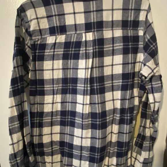 Size large, navy/white button up top. - Picture 2 of 3